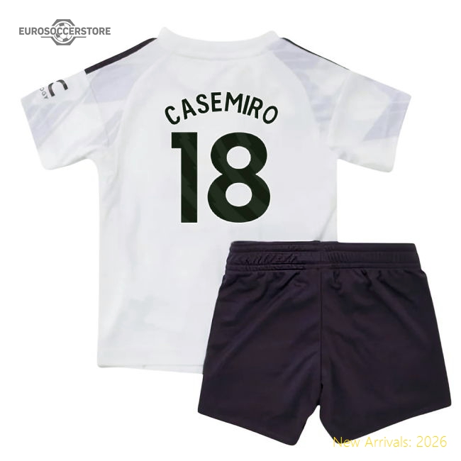 2025-2026 Man Utd Away Baby Kit (Casemiro 18)-Football Jersey Hub