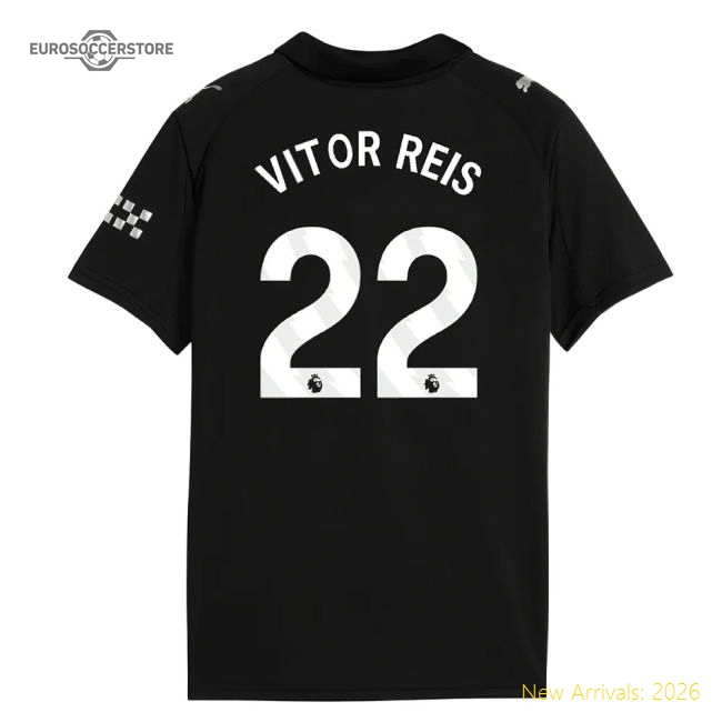 2025-2026 Man City Away Mini Kit (Vitor Reis 22)-Football Jersey Hub