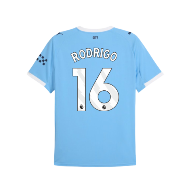 2025-2026 Man City Home Shirt (Rodrigo 16)-Football Shirts Shop