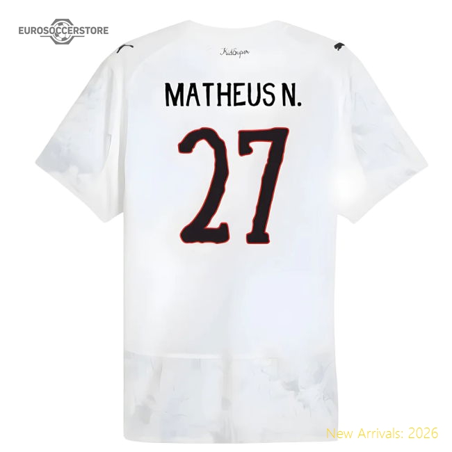 2025-2026 KIDSUPER x Manchester City CWC Authentic Shirt (White) (Matheus N. 27)-Football Jersey Hub