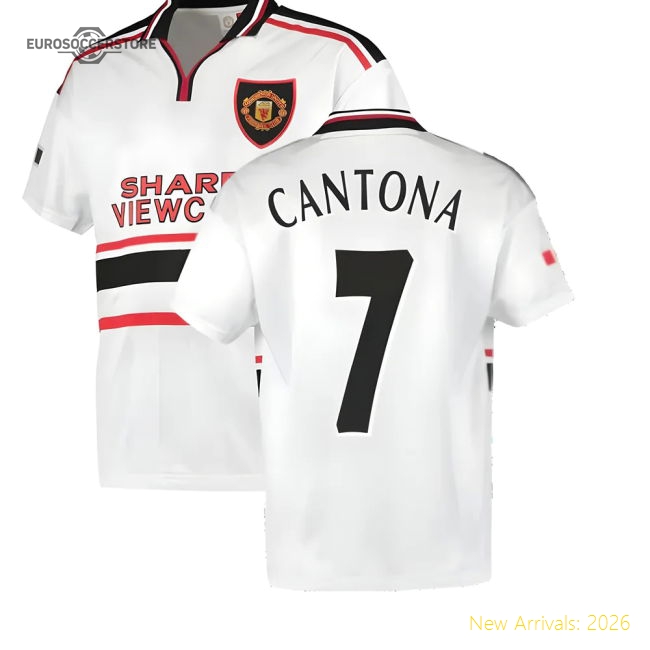 1999 Manchester United Away Football Shirt (CANTONA 7)-Football Jersey Hub