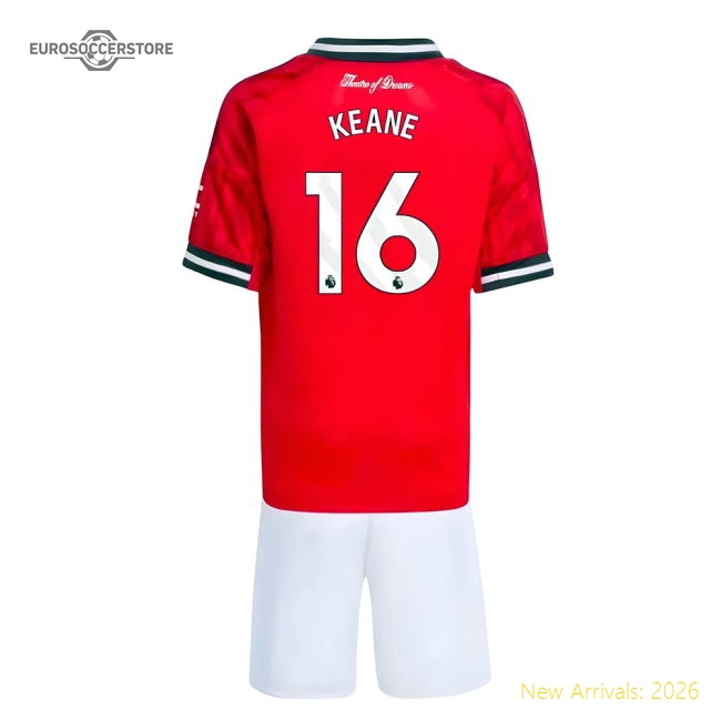 2025-2026 Man Utd Home Mini Kit (Keane 16)-Football Jersey Hub