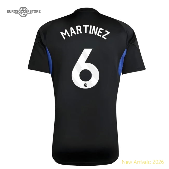 2025-2026 Man Utd EU Training Jersey (Black) - Kids (Martinez 6)-Football Jersey Hub