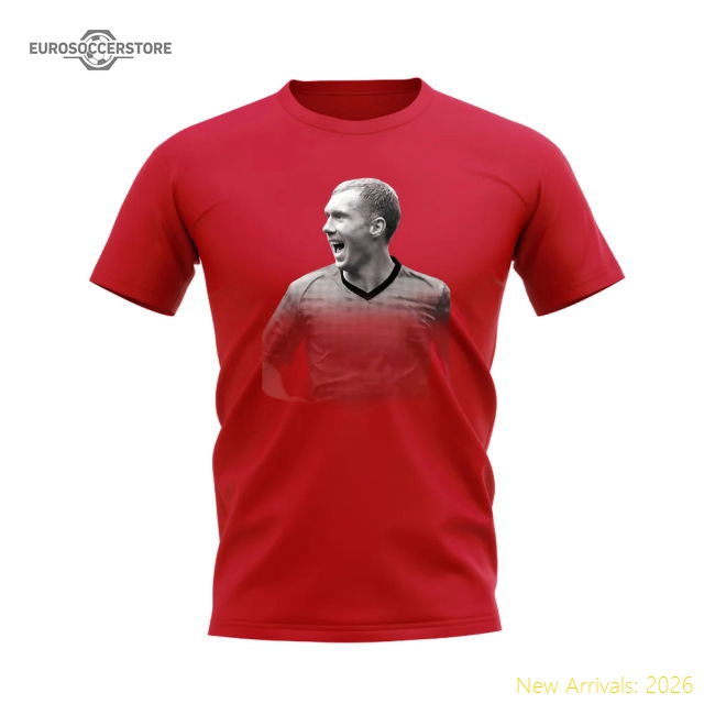 Paul Scholes Manchester United Legend T-Shirt (Red)-Football Jersey Hub