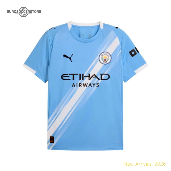 2025-2026 Man City Home Shirt (Reijnders 4)-Football Shirts Shop