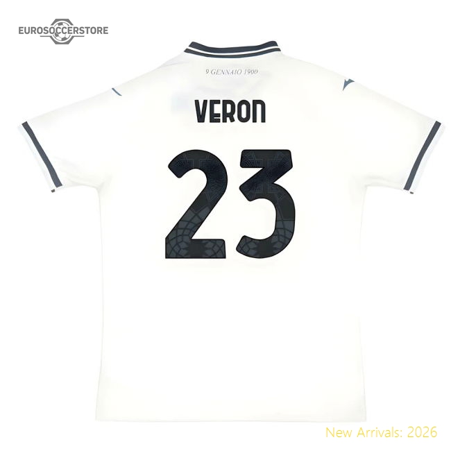 2025-2026 Lazio Away Shirt (Veron 23)-Vantage Point Soccer