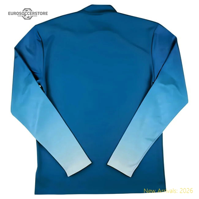 2024-2025 Lazio Mid Layer 1/2 Zip Training Top (Royal)-Vantage Point Soccer