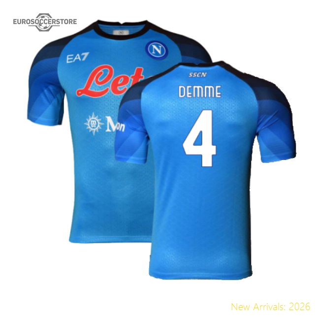 Napoli 2022-23 Player Issue Home Shirt (3XL) (Demme 4) (Excellent)-Vantage Point Soccer