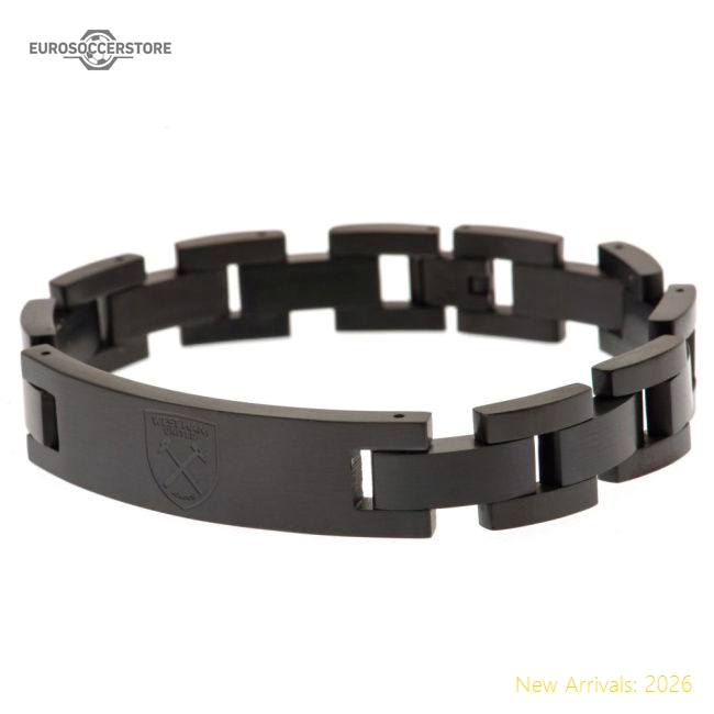 West Ham United FC Black IP Bracelet-Vantage Point Soccer