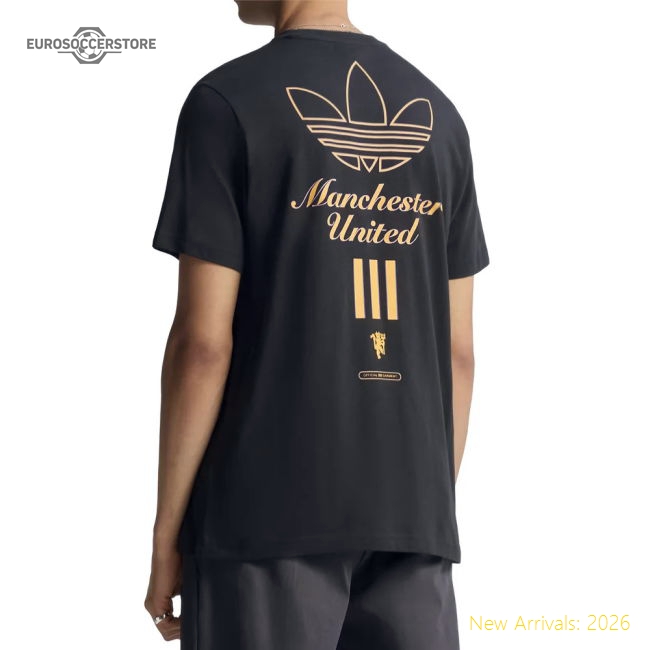 2025-2026 Man Utd Icon Graphic T-shirt (Black)-Football Jersey Hub