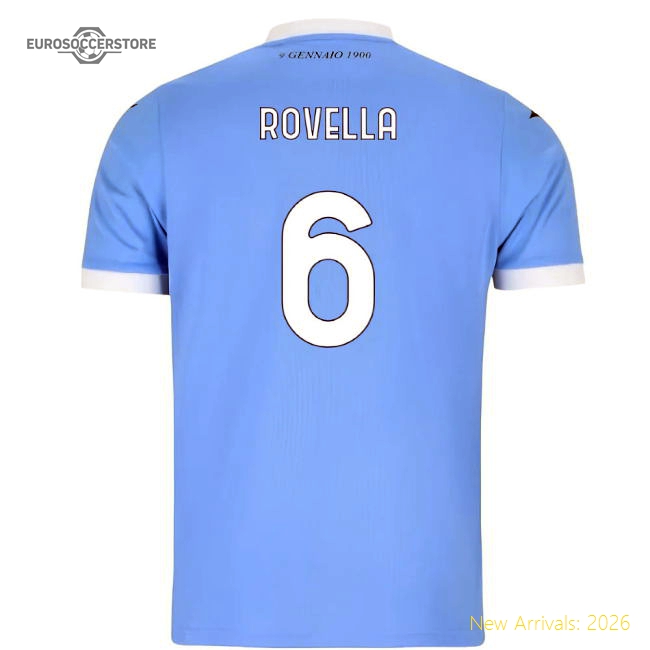 2025-2026 Lazio Home Shirt (Kids) (Rovella 6)-Vantage Point Soccer