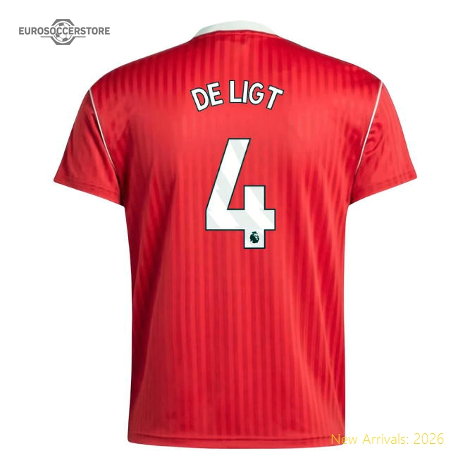 Manchester United Terrace Icons Shirt (Red) (De Ligt 4)-Football Jersey Hub