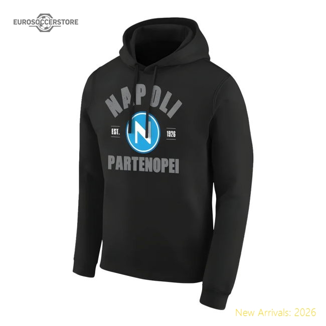 Napoli \'Est.1926\' footer with hood - Black-Vantage Point Soccer