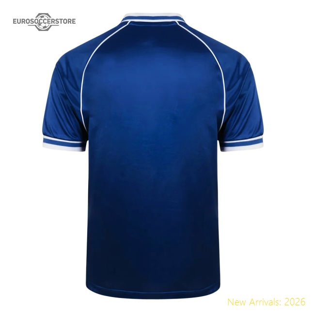 Score Draw Everton 1982 Retro Football Shirt-Football Jersey Hub