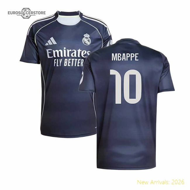 2025-2026 Real Madrid Away Shirt (Mbappe 10)-Football Shirts Shop