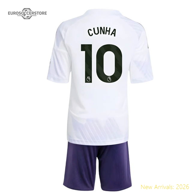 2025-2026 Man Utd Away Mini Kit (Cunha 10)-Football Jersey Hub