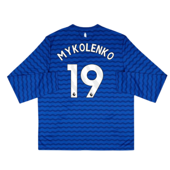 2025-2026 Everton Home Long Sleeve Shirt (Mykolenko 19)-Football Jersey Hub