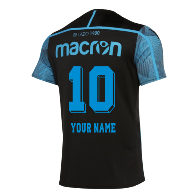 2018-2019 Lazio Training Shirt (Black) (Your Name)-Vantage Point Soccer