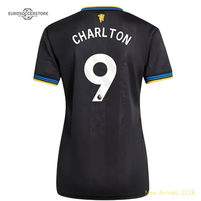 2025-2026 Man Utd Authentic Third Shirt (Womens) (Charlton 9)-Football Jersey Hub