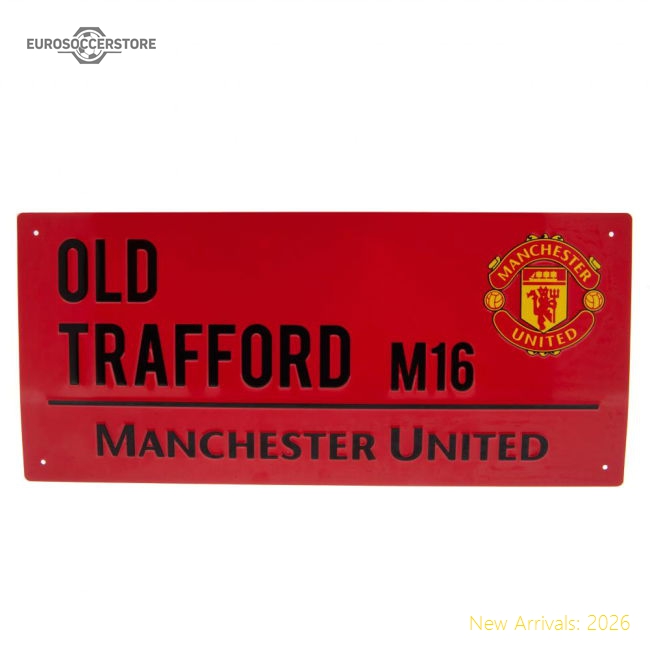 Manchester United FC Colour Street Sign-Football Jersey Hub