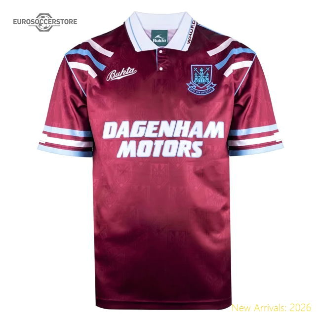 West Ham United 1992 Retro Football Shirt (Your Name)-Vantage Point Soccer