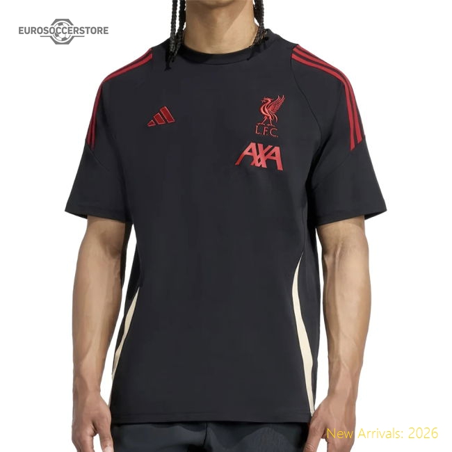 2025-2026 Liverpool Training Tee (Black) (M.Salah 11)-PitchVibe Kits