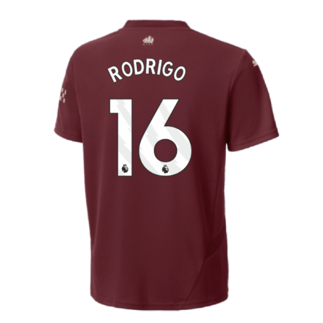2024-2025 Man City Third Shirt (Kids) (Rodrigo 16)-Football Jersey Hub