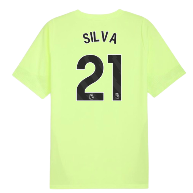 2025-2026 Man City Training Jersey (Fizzy Apple) (Silva 21)-Football Shirts Shop
