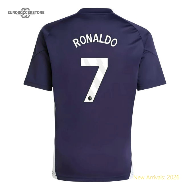 2025-2026 Man Utd Training Jersey (Aurora Plum) - Kids (Ronaldo 7)-Football Jersey Hub
