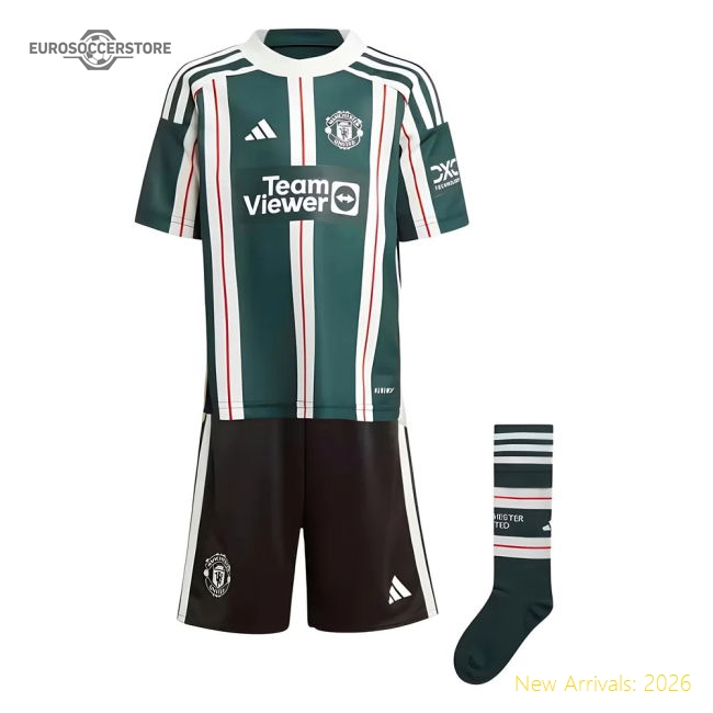2023-2024 Man Utd Away Mini Kit-Football Jersey Hub