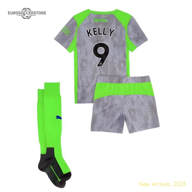 2025-2026 Man City Third Mini Kit (Kelly 9)-Football Jersey Hub