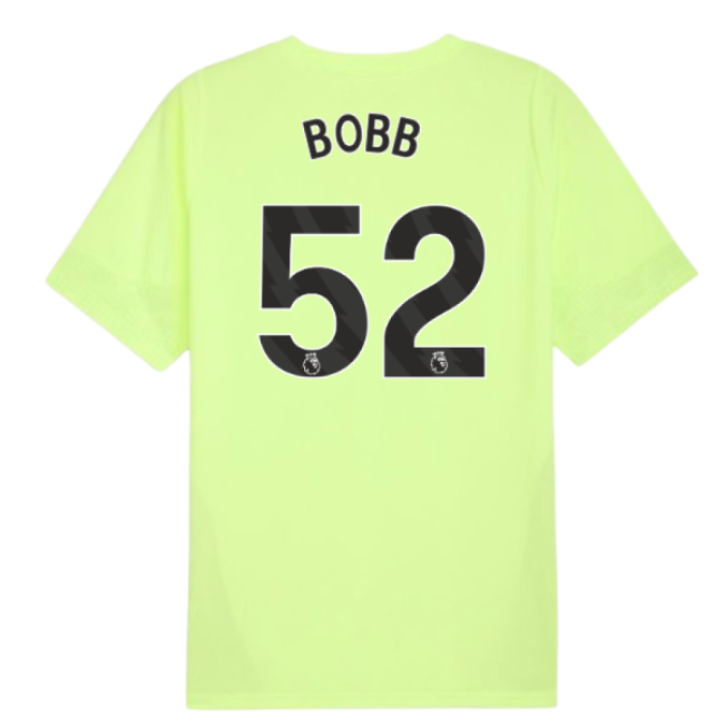 2025-2026 Man City Training Jersey (Fizzy Apple) (Bobb 52)-Football Shirts Shop