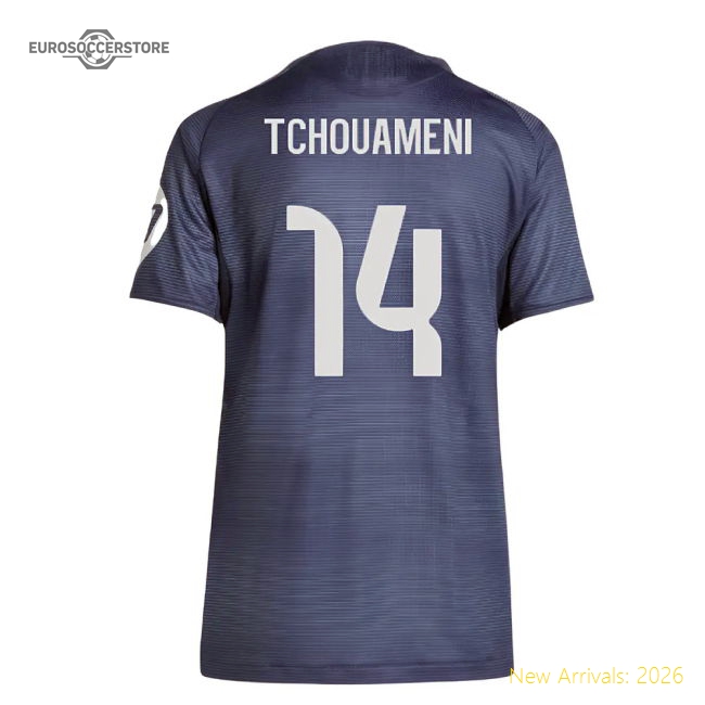 2025-2026 Real Madrid Authentic Away Shirt (Ladies) (Tchouameni 14)-PitchVibe Kits