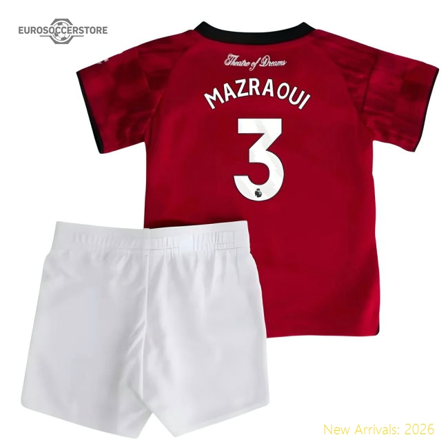 2025-2026 Man Utd Home Baby Kit (Mazraoui 3)-Football Jersey Hub