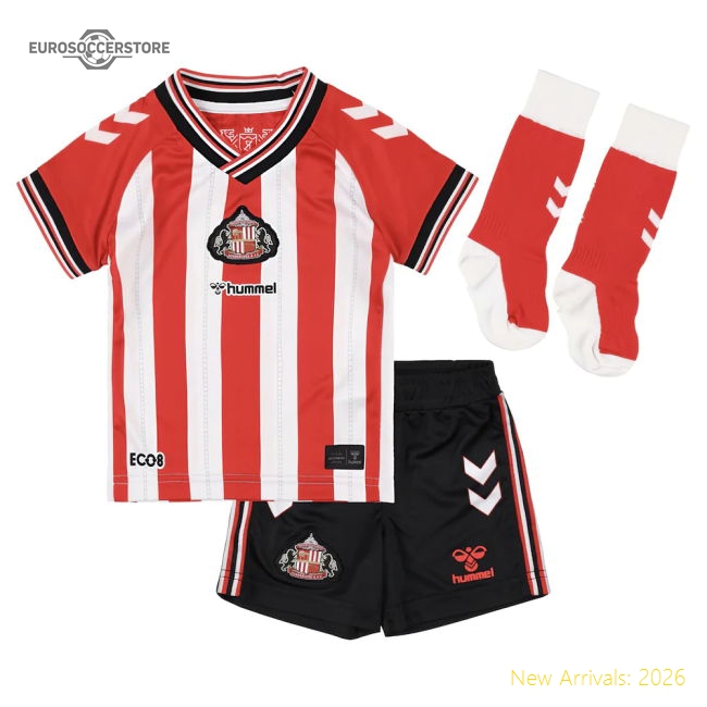 2025-2026 Sunderland Home Mini Kit (Your Name)-Football Shirts Shop