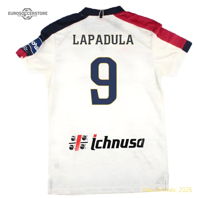 Cagliari 2022-23 Away Shirt (S) (Lapadula 9) (BNWT)-PitchVibe Kits