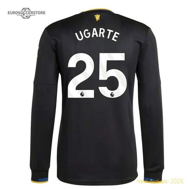2025-2026 Man Utd Authentic Long Sleeve Third Shirt (Ugarte 25)-Football Jersey Hub