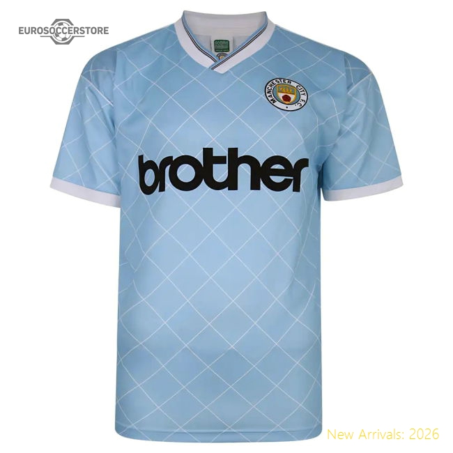 Manchester City 1988 Retro Football Shirt (DE BRUYNE 17)-Football Jersey Hub