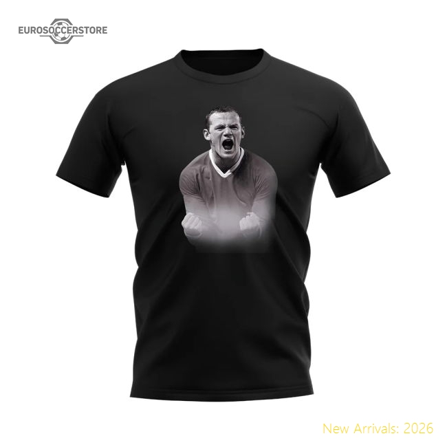 Wayne Rooney Manchester United Legend T-Shirt (Black)-Football Jersey Hub