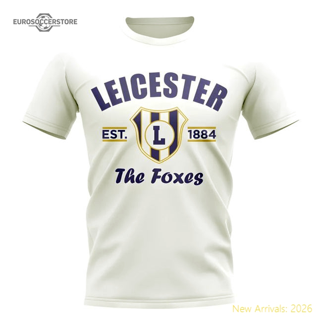 Leicester Established Football T-Shirt (White)-Vantage Point Soccer