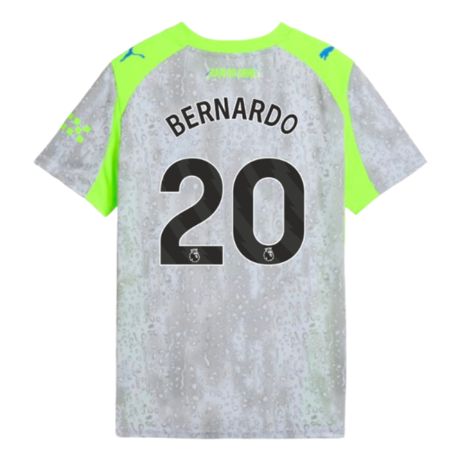 2025-2026 Man City Third Shirt (Kids) (Bernardo 20)-Football Jersey Hub