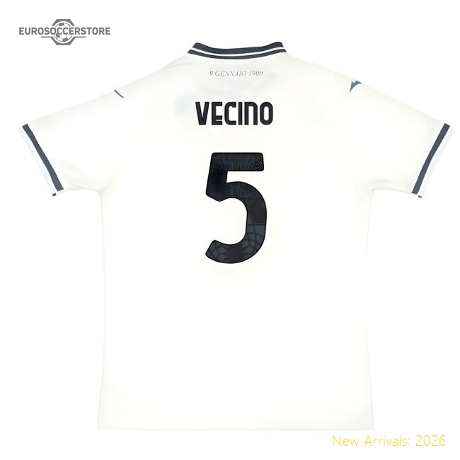 2025-2026 Lazio Away Shirt (Vecino 5)-Vantage Point Soccer