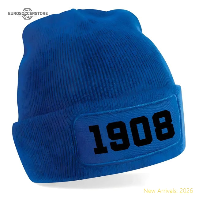 Milan 1908 Football Beanie Hat (Blue)-Football Shirts Shop