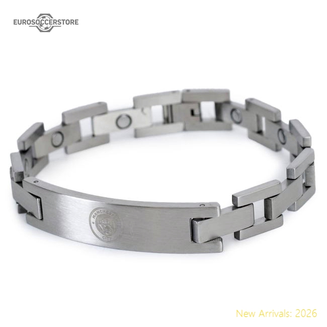 Manchester City FC Engraved Bracelet-Football Shirts Shop