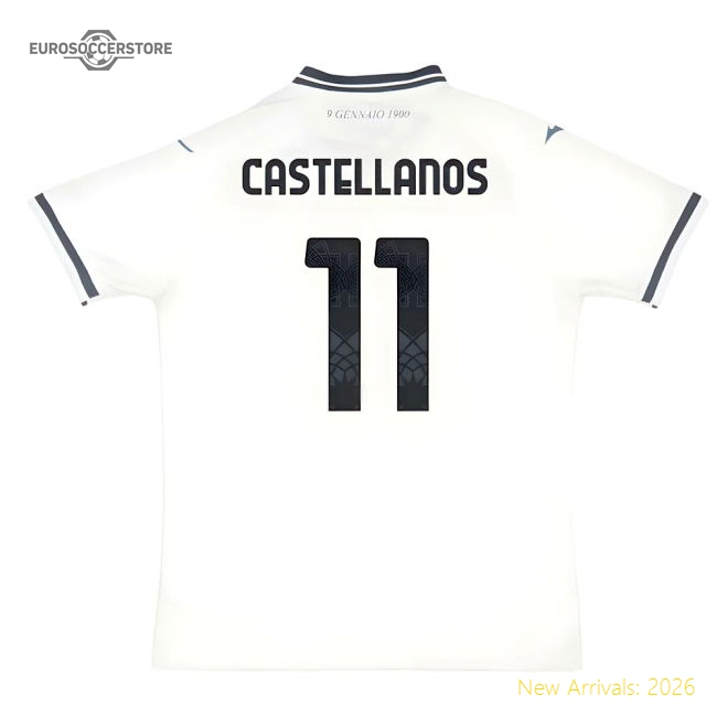 2025-2026 Lazio Away Shirt (Castellanos 11)-Vantage Point Soccer