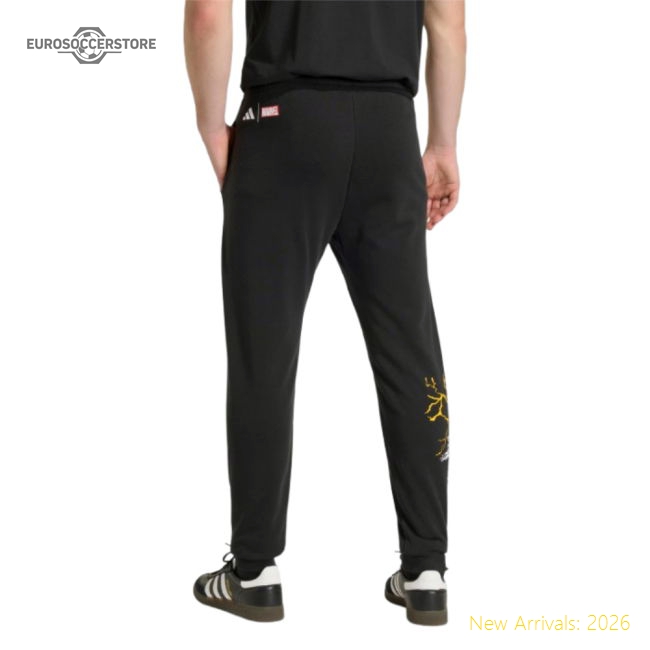 2025-2026 Real Madrid Marvel Pants (Black)-BuySoccerJersey Hub