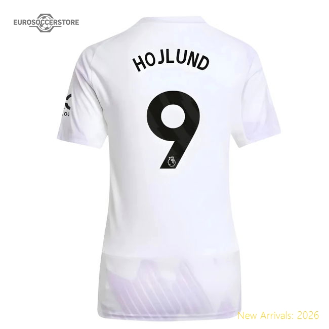2025-2026 Man Utd Away Shirt (Womens) (Hojlund 9)-Football Jersey Hub