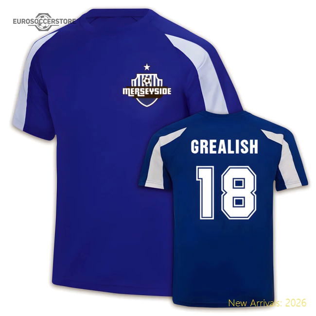 Jack Grealish Everton Sport Training Jersey (Blue)-Football Jersey Hub