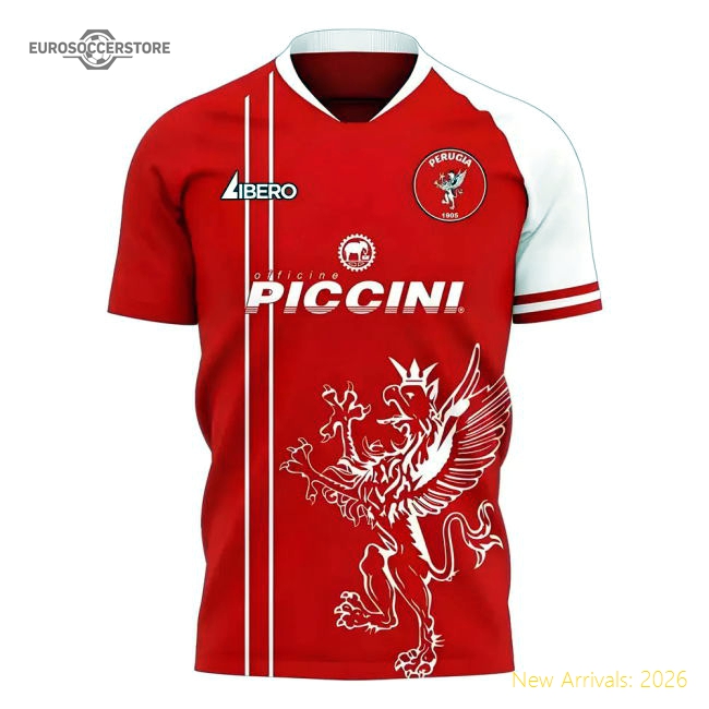 Perugia 2025-2026 Home Concept Football Kit (Libero) - Baby-Vantage Point Soccer