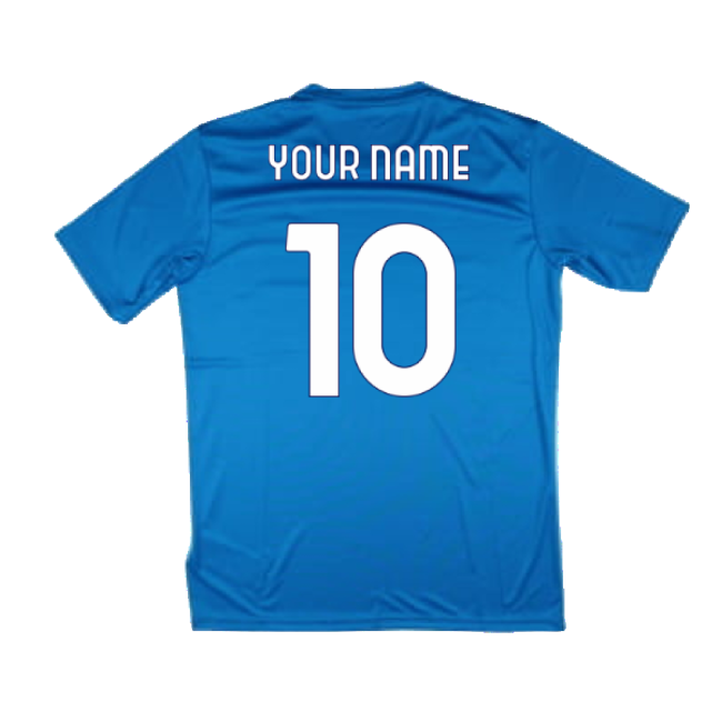 2024-2025 Lazio Graphic Training Shirt (Royal) (Your Name)-Vantage Point Soccer